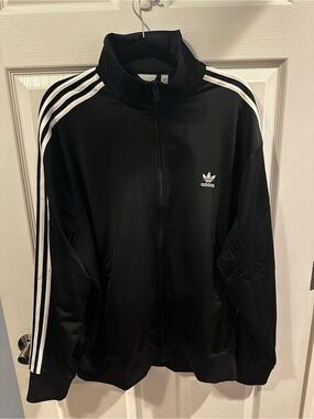 Adidas Originals Firebird TT Track Jacket Men XL Black White 3 Stripe NWT IJ7058